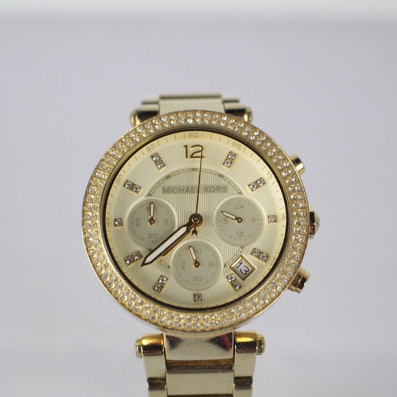MICHAEL KORS Gold Tone Watch Item#15103 - Picture 1 of 6